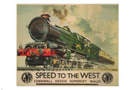 speed to the west ad POSTER vintage CHARLES MAYO UK 1939 24X36 train TRAVEL