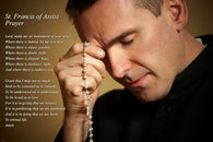 priest prayer of saint francis INSPIRATIONAL POSTER 24X36 religious spiritual