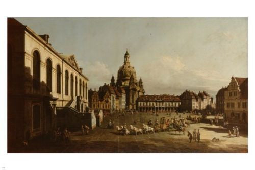 Bellotto Bernardo NEUMARKT IN DRESDEN Fine Art Painting Poster 24X36 RARE!