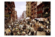 mulberry street market LITTLE ITALY PHOTO POSTER new york city 1900 24X36