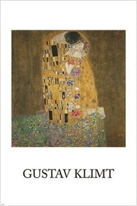 FAMOUS PAINTING - THE KISS gustaf klimt VINTAGE art poster DELICATE 24X36