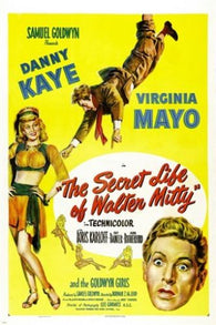 CLASSIC movie poster THE SECRET LIFE OF WALTER MITTY danny KAYE comedy 24X36