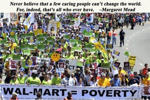 changing the world MOTIVATIONAL POSTER QUOTE 24X36 protest against poverty