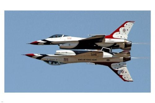USAF THUNDERBIRDS F16 FIGHTING FALCONS poster 24X36 elite precision flying