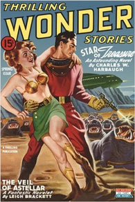 thrilling WONDER STORIES vintage COMIC BOOK COVER POSTER spring 24X36 SCI-FI