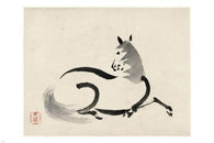 Uma (Horse) VINTAGE ARTS POSTER 1890 Japanese 24X36 painting RARE PRIZED!