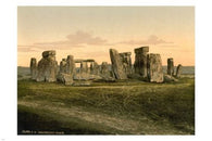 STONEHENGE landmark vintage 24x36 POSTER Salisbury England 1895 Picturesque