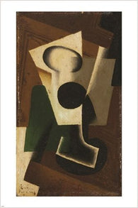 still life WITH A GLASS juan gris VINTAGE PAINTING POSTER modern art 24X36
