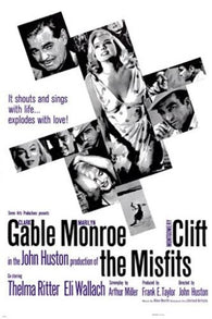 CLARK GABLE MARILYN MONROE '61 the misfits movie poster 24X36 SEXY western