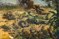 FAR EAST ASIA INVASION painted poster by TERENCE CUNEO new 24X36