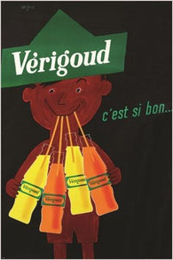 VERIGOUD c'est si bon VINTAGE FRENCH AD POSTER popular beverage UNIQUE 24X36