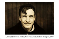 New York Giants PITCHER CHRISTY MATHEWSON VINTAGE POSTER 24X36 Collectors