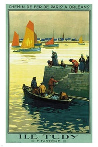 trip to MONT SAINT MICHEL vintage tourism TRAVEL POSTER classic rare 24X36