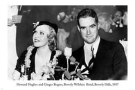 Howard Hughes & Ginger Rogers CELEBRITY POSTER Beverly Wilshire Hotel 24X36