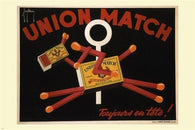 Union Match VINTAGE AD POSTER Francis Delamare BELGIUM 1926 24X36 Sporty