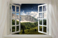 window onto SILVER MOUNTAIN scenic poster 24X36 RARE PICTURESQUE new hot