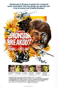 CHARLES BRONSON breakout movie poster CLASSIC ACTION prison adventure 24X36