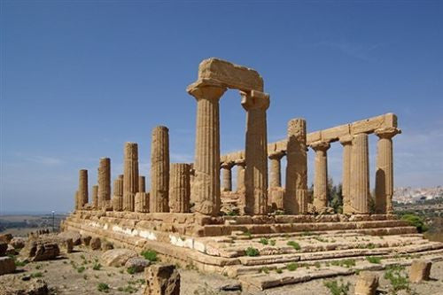 ATHENS GREECE ancient ruin VINTAGE ART POSTER arches columns CLASSIC 24X36