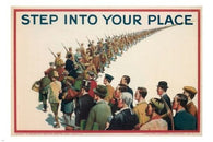step into your PLACE vintage WAR PROPAGANDA POSTER uk 1915 24X36 patriotic