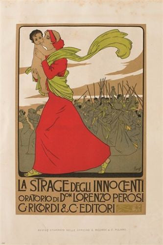 frank laskoff LA STRAGE INNOCENTI vintage ad poster MOTHER & CHILD 24X36 new