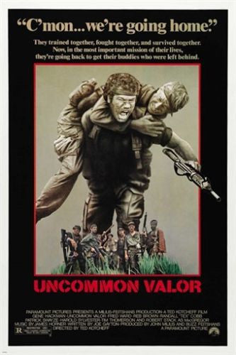 gene hackman UNCOMMON VALOR movie POSTER 1983 war RESCUE guns ACTION 24X36