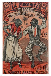 josé guadalupe posada LA CUBANITA vintage art poster POLITICAL unusual 24X36