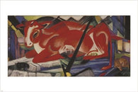 THE WORLD COW franz marc VINTAGE PAINTING art poster CUBIST colorful 24X36