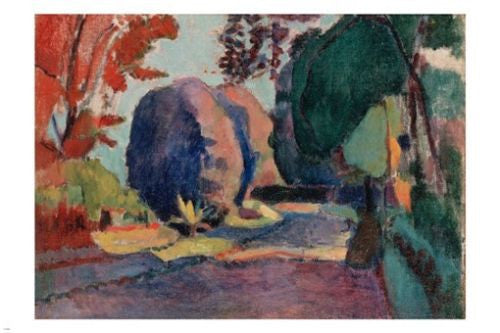 The Luxembourg Gardens HENRI MATISSE 24X36 Fine Art Painting Poster PRIZED!