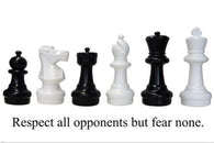 chess pieces from eurochess MOTIVATIONAL POSTER 24X36 RESPECT BUT FEAR NONE