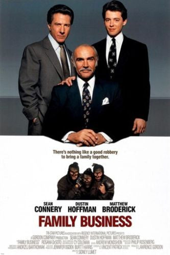 comedy FAMILY BUSINESS vintage movie poster HOFFMAN CONNERY BRODERICK 24X36