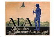 ALA VINTAGE ad POSTER Julius KLINGER Germany 1912 24X36 NOTED rare