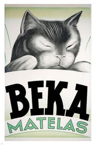 beka mattress international VINTAGE AD POSTER collectors one-of-a-kind 24X36