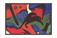 FRANZ MARC & WASSILY KANDINSKY the blue rider VINTAGE ART POSTER rare 24X36
