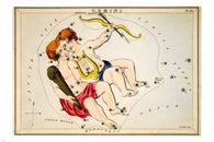 FROM URANIA'S MIRROR - gemini ASTRONOMY 1825 POSTER 24x36 STARS vintage