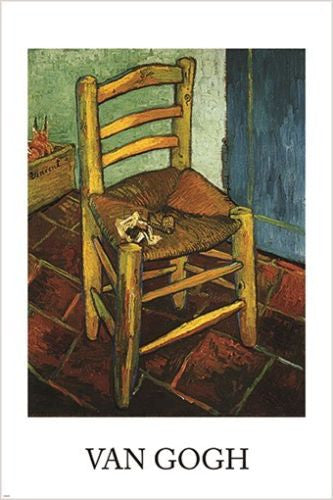 1888 vincent van gogh LA CHAISE DE VAN GOGH classic art poster 24X36