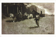 norman rockwell PAINTER scouting with daniel boone VINTAGE ART POSTER 24X36