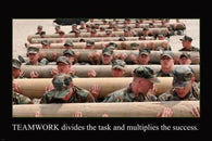 US soldiers Motivational Poster 24X36 teamwork success TEAM SPIRIT power