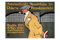 International Exhibition of Travel VINTAGE POSTER 1911 Germany 24X36 PRIZED