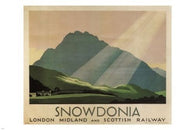 Snowdonia Vintage Travel Poster C. Baker United Kingdom 1933 24X36 NEW RARE