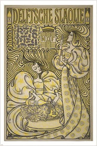 delftsche salad oil VINTAGE DESIGN POSTER jan toorop ONE-OF-A-KIND 24X36 gem