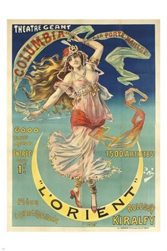 vintage french ad poster for a theatrical show ANIMATED COLLECTORS 24X36 NEW