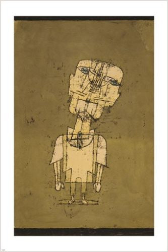 PAUL KLEE gespenst eines genies (GHOST OF A GENIUS) vintage art poster 24X36