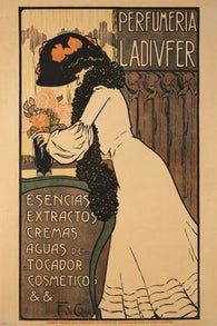 perfumeria ladivfer VINTAGE AD POSTER francisco de cidon ELEGANT POSH 24X36