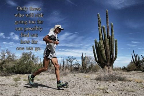 runner dessert terrain BODY IMAGE motivational poster 24x36 SELF DISCOVERY