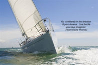sailboat sailing inspirational poster 24X36 MOTIVATION & self confidence