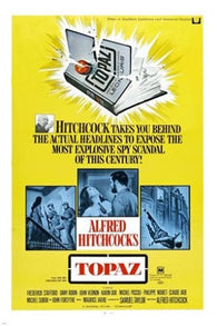 TOPAZ classic movie poster ALFRED HITCHCOCK 1969 espionage thriller 24X36