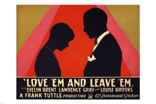 love 'em and leave 'em MOVIE POSTER frank tuttle director 1926 24X36