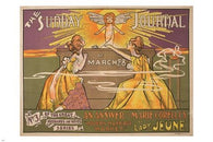 frank arthur nankivell THE SUNDAY JOURNAL OF MARCH vintage mag poster 24X36