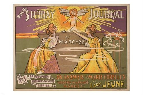 frank arthur nankivell THE SUNDAY JOURNAL OF MARCH vintage mag poster 24X36