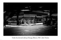 JOHN VACHON Under The Elevated Railway ARTS POSTER Chicago 1940 24X36 photo